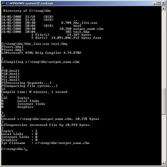 example of using hhc_lite
